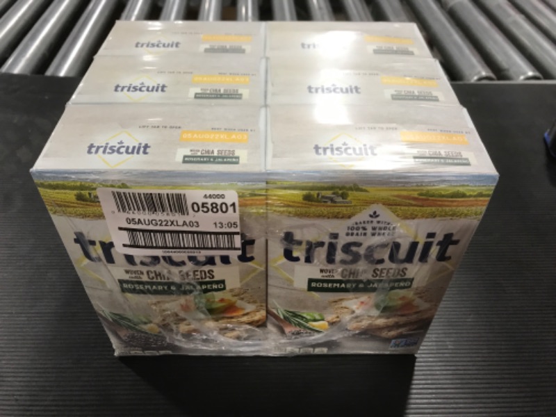 Photo 2 of [6 Pack] Triscuit Rosemary and Jalapeno Grain Crackers - 8oz