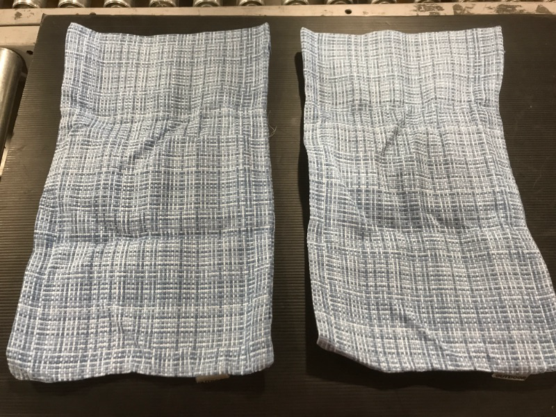 Photo 1 of 2 Pack of Outdoor Pillow Cases- Rectangular 19x11"- Blue