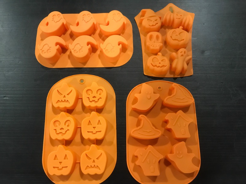 Photo 1 of [4 Pack] Halloween Silicone Molds for Candy or Crafts