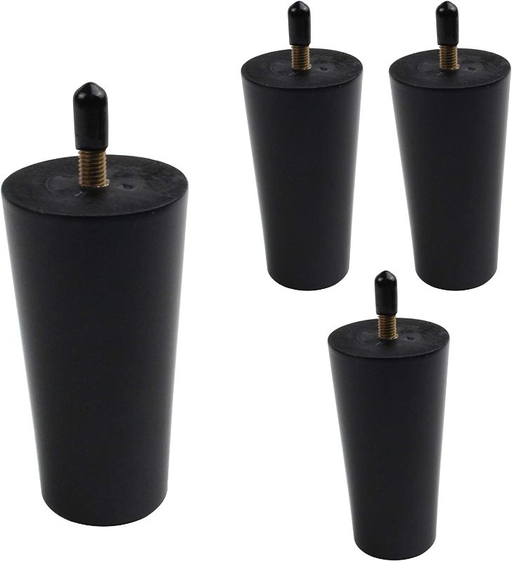 Photo 1 of 4 Pack of Furniture Legs- Black