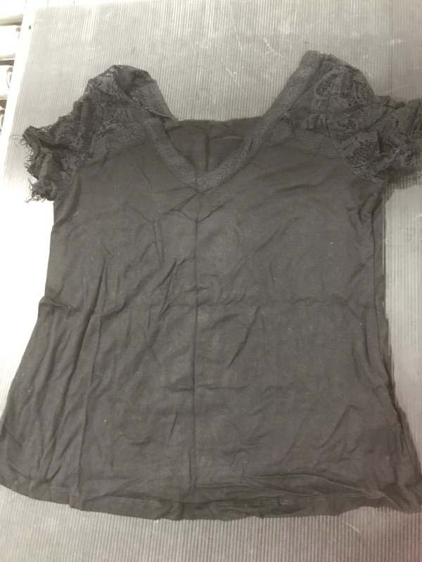 Photo 1 of [Size S] Ladies Black TShirt Blouse