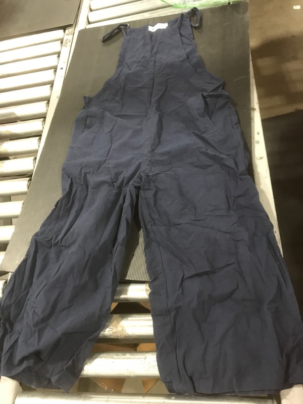 Photo 2 of [Size S] Women's Denim Jumper with Pockets- Dark Blue
