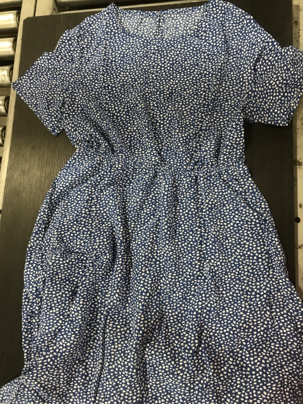 Photo 1 of [Size L] Ladies Blue Flowy Dress