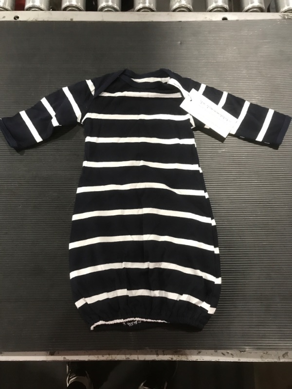Photo 1 of [Size NB] Baby Be Mine Gown- Navy and White Stripes