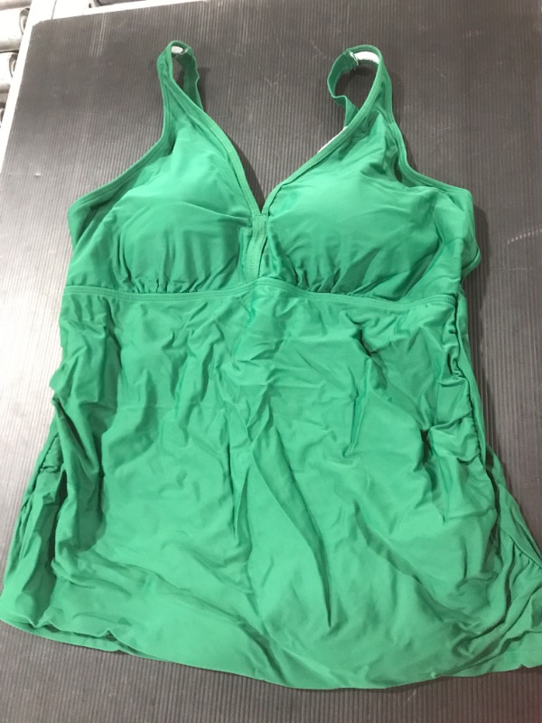 Photo 1 of [Size 18W] Ladies Bathing Suit Top- Emerald
