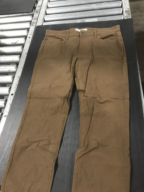 Photo 2 of [Size 34x28] Men's Amazon Essentials Pants- Brown