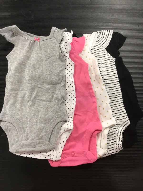 Photo 1 of [Size NB] 6 Pack of Short Sleeve Onsies- Assorted Colors