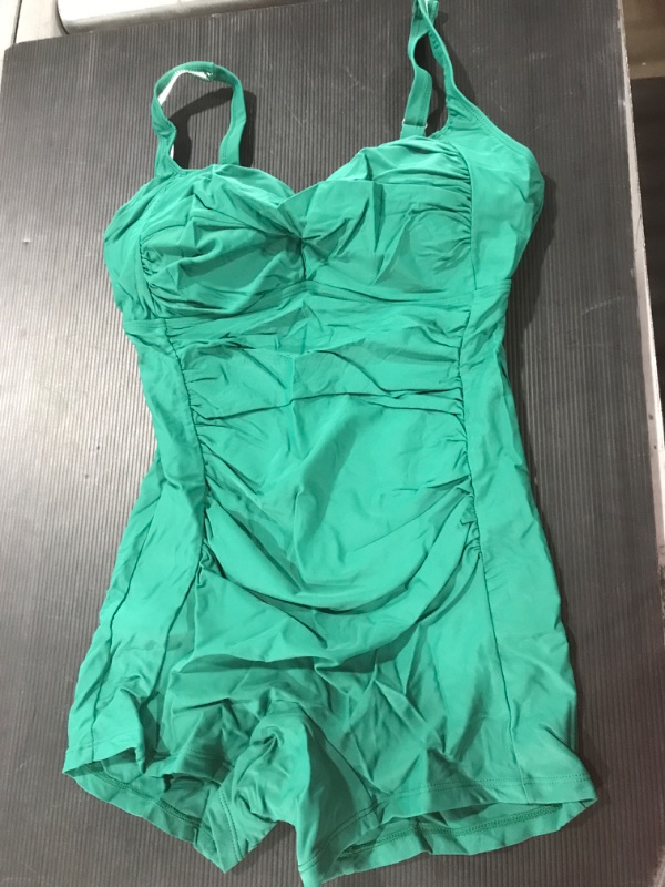 Photo 1 of [Size 14] Ladies 1 Piece Swimsuit- Green