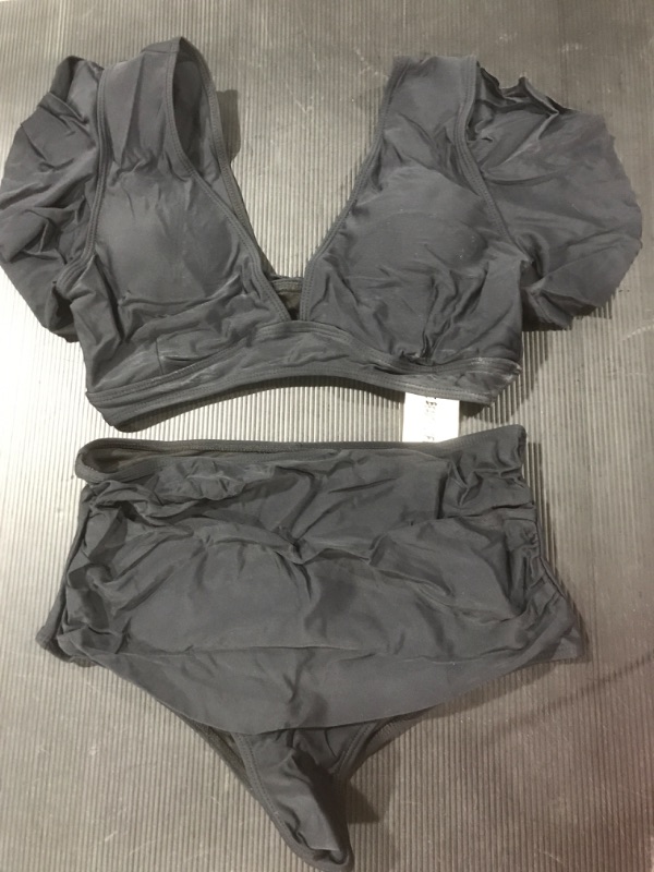 Photo 2 of [Size M] Ladies 2pc Swimsuit- Black