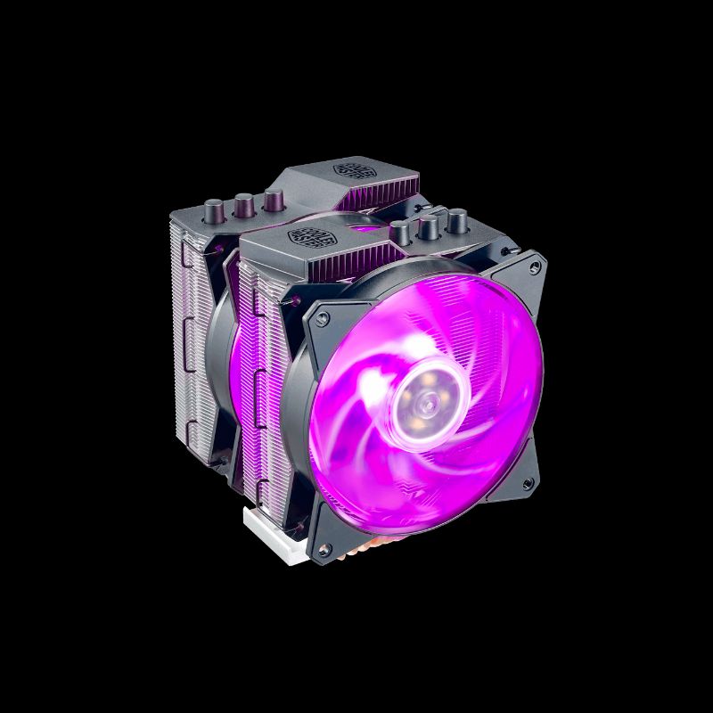 Photo 1 of Cooler Master MASTERAIR MA621P RGB TR4 Twin Tower CPU Cooler Heatsink AMD FAN
