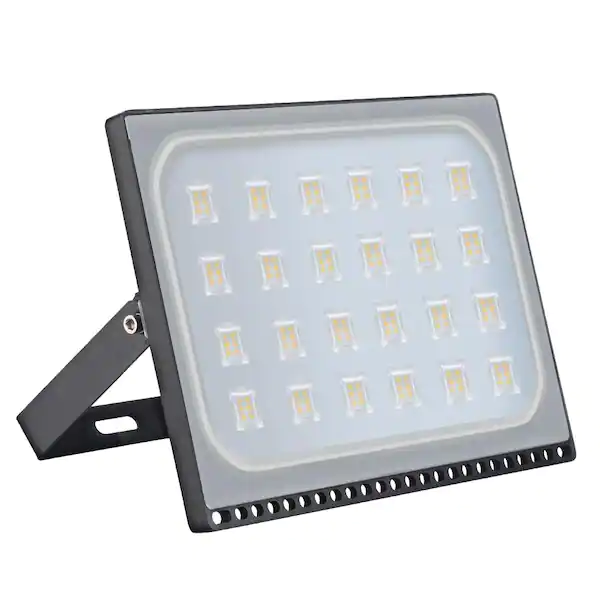 Photo 1 of 50-Watt 120-Degree Black 6th Generation Outdoor LED Ultra-Thin Flood Light