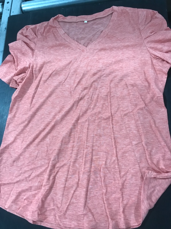 Photo 1 of [Size XL] Women's Short Sleeve Relaxed Tee- Coral