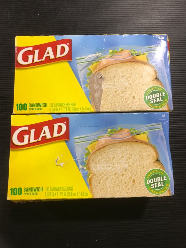 Photo 2 of [2 Pack] Zipper Food Storage Sandwich Bags