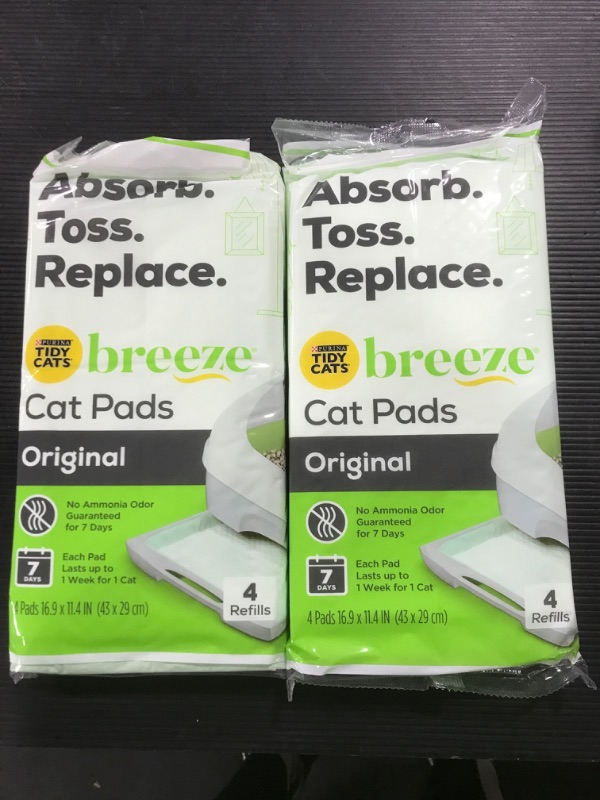 Photo 2 of [2 Pack] Tidy Cats Breeze Litter System Cat Pads, 4 pads