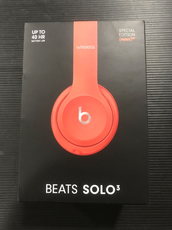 Photo 2 of Beats by Dr. Dre Solo3 Wireless On-Ear Headphones - Red