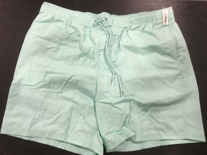 Photo 2 of [Size 2XXL] Amazon Essentials Men's Drawstring Walk Short- Aqua Green