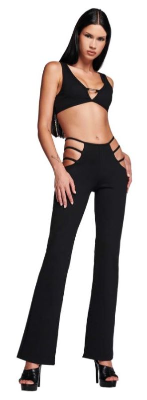 Photo 1 of [Size XL] Zaful Women's Curve Loving Pants- Black