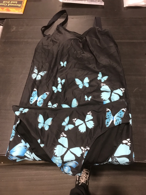 Photo 1 of 2 Piece Women's Swimsuit Butterflies 2XL