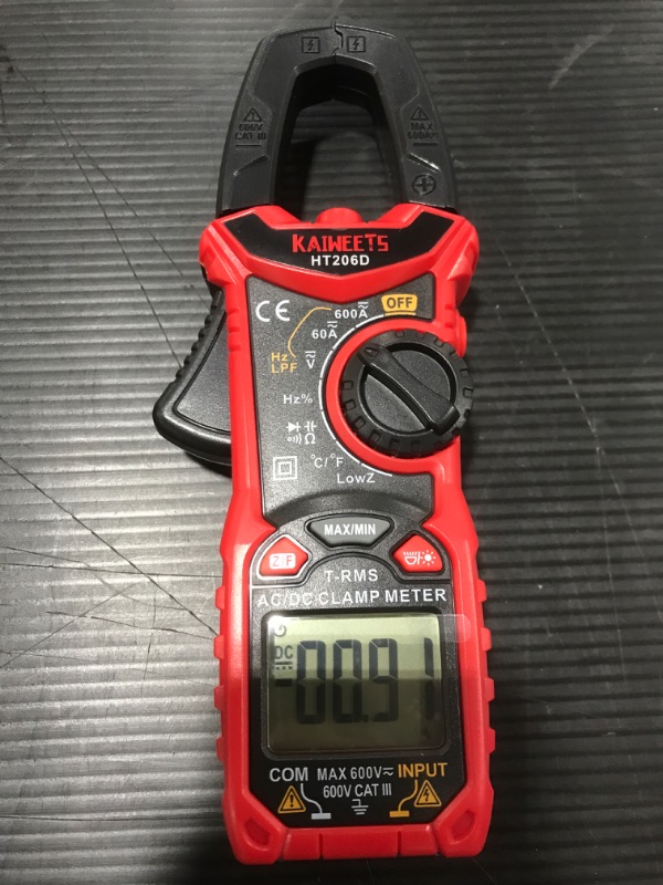 Photo 2 of KAIWEETS Digital Clamp Meter T-rms 6000 Counts, Multimeter Voltage Tester