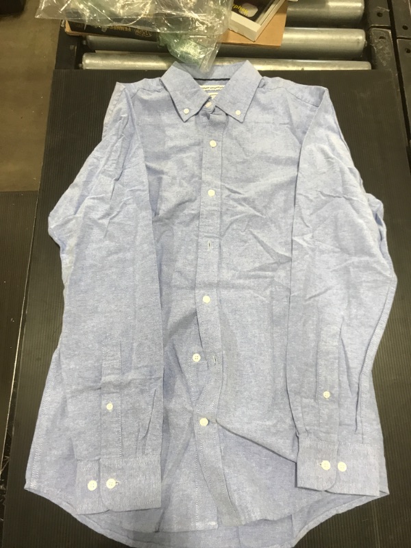 Photo 1 of Amazon Basics Blue Dress Shirt XS