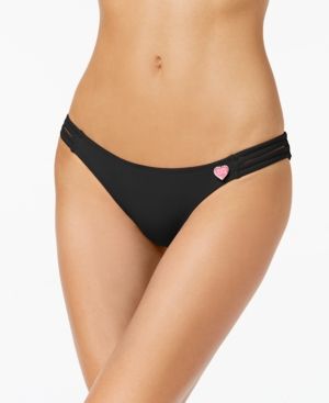 Photo 1 of Women's Smoothies Flirty Surf Rider Bikini Bottom, Black, Size Medium | Body Glove Medium
