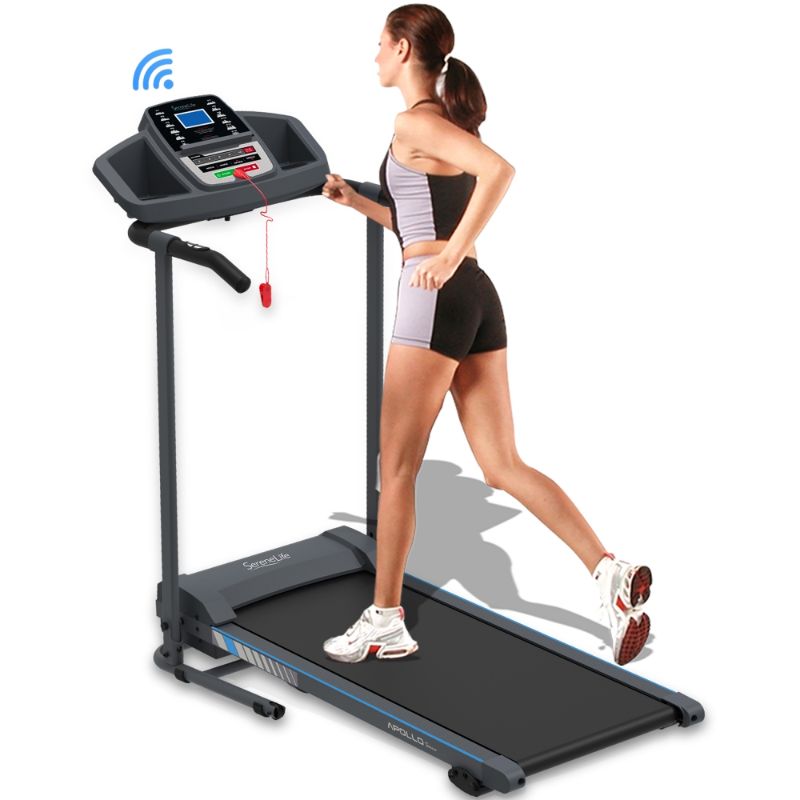 Photo 1 of SereneLife SLFTRD20 Home Gym Fitness Equipment Smart Digital Folding Treadmill