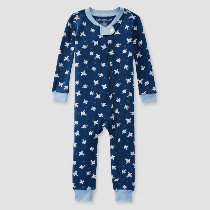 Photo 1 of Burt's Bees Baby Boys' Rompers Bluebell - Bluebell Turtley Awesome Organic Cotton Playsuit - Infant
