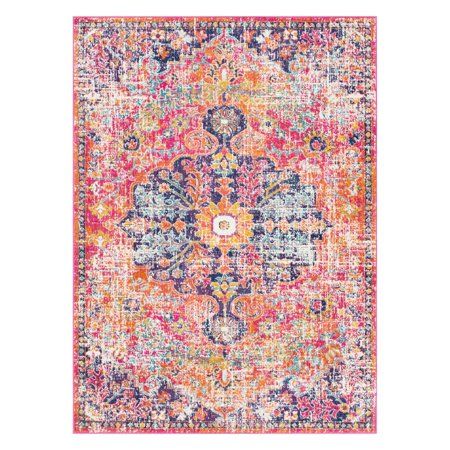 Photo 1 of 3 Ft. 11 in. X 5 Ft. 7 in. Harput Rectangle Machine Made Updated Traditional Area Rug, Light Gray, Black & Beige
