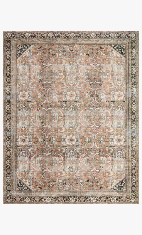 Photo 1 of 2 Ft. 6 in. X 7 Ft. 6 in. Wynter Auburn & Multi Color Traditional Power Loomed Rug
