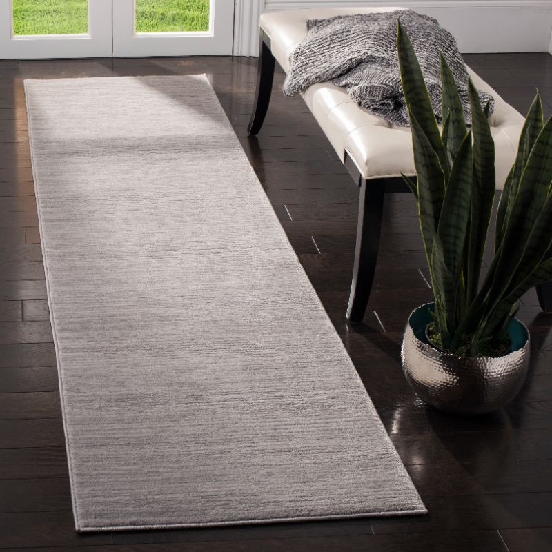 Photo 1 of 2 Ft. 2 in. X 6 Ft. Vision Rectangle Power-Loomed Rug - Silver
