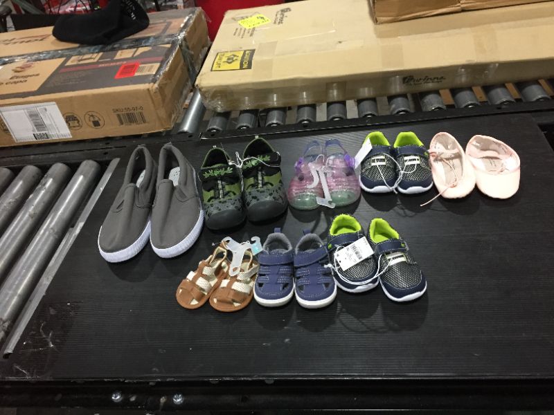 Photo 1 of BAG LOT OF KIDS SHOES VARIOUS SIZES AND STYLES
