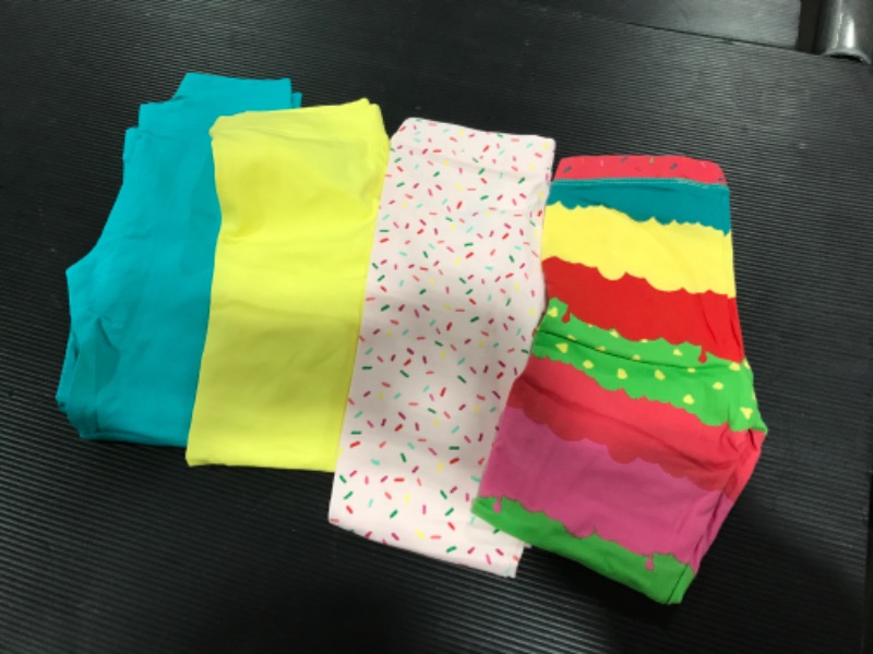 Photo 1 of 4 PACK TODDLER LEGGINGS---SIZE XS 4/5