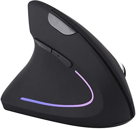 Photo 1 of 2.4G Wireless Left Handed Ergonomic Vertical Mouse,1600 DPI-Rechargeable Battery
