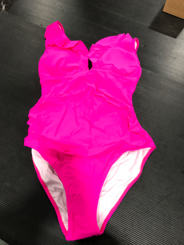 Photo 1 of WOMENS HOT PINK ONEPIECE SWIMSUIT SIZE L