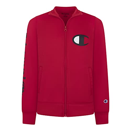 Photo 1 of Champion Heritage Boys Full Zip Track Jacket Kids Clothes (Small, Scarlet)
