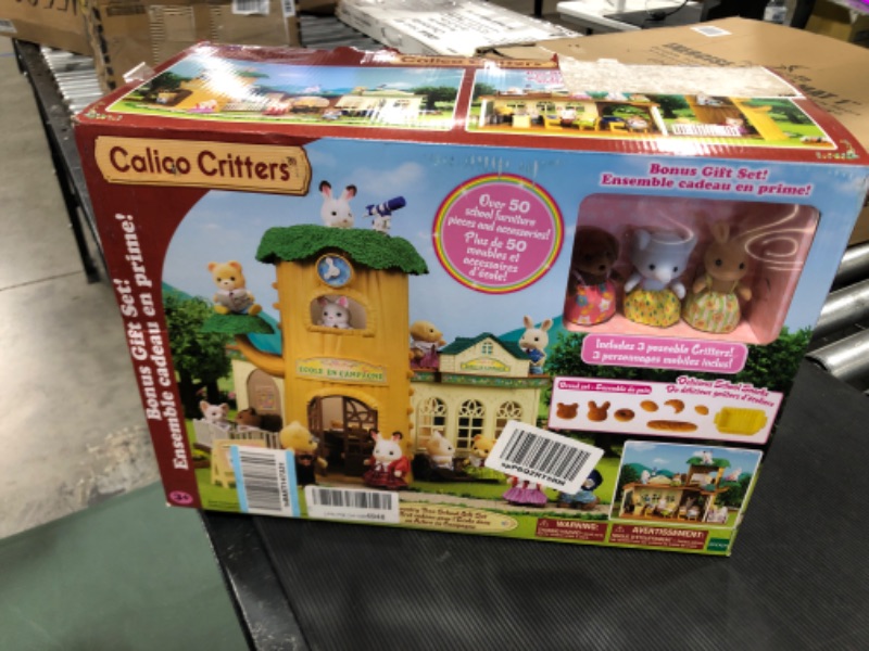 Photo 2 of Calico Critters Country Tree School Gift Set, Dollhouse Playset with Figures, Furniture and Accessories
