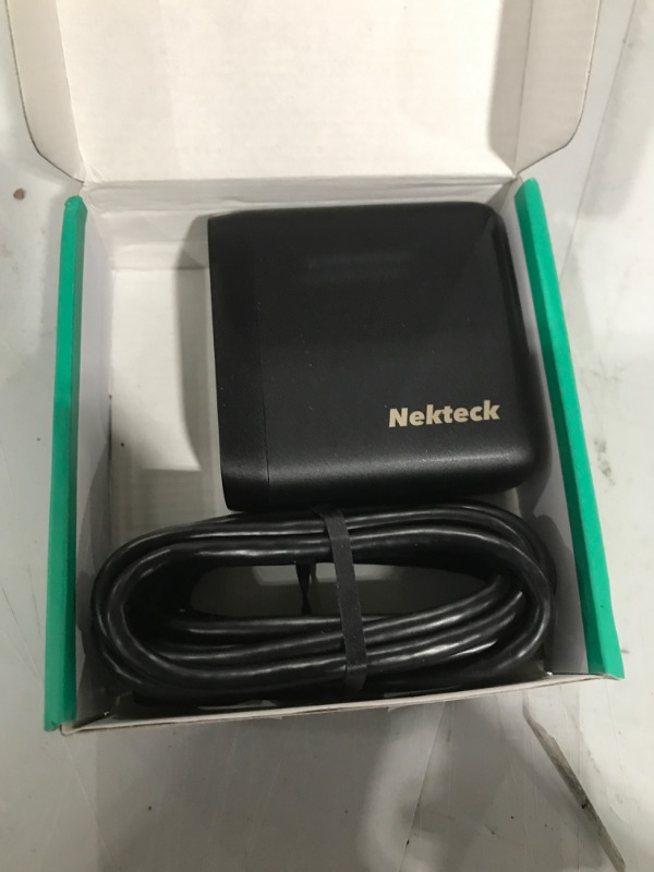 Photo 2 of Nekteck 100W USB C Charger [GaN Tech & USB-IF Certified], PD 3.0 Adapter with Foldable Plug, Fast Wall Charger Compatible with MacBook Air/Pro, iPad Air/Pro, iPhone and More (Not Support MagSafe 3).