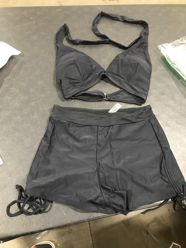 Photo 1 of BLACK TWO PIECE SWIM WEAR S