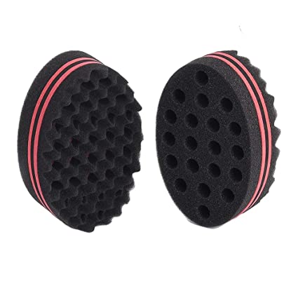 Photo 1 of 2Pcs Selalu Big Hole Magic Hair Twist Sponges, Sponge Brushes, Hair Twists, Dreadlock, Afro Curls, Coils, Sponge Brush for Hair
