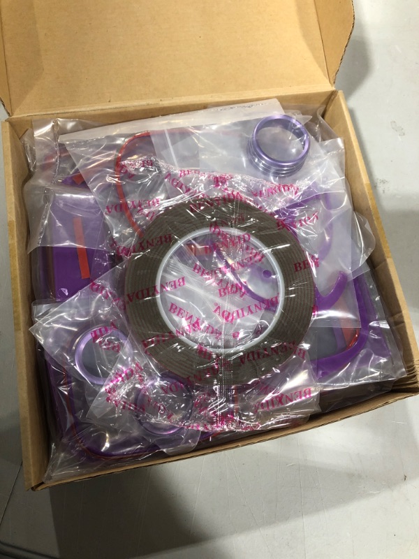 Photo 1 of 20PCS for Dodge Charger 2015-2021 Full Set Interior Accessories Trim Kit Steering Wheel Headlight Switches Button Gear Shift Cup Holder Air Vent AC Outlet Window Lift Control Switch Covers (Purple)
