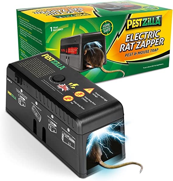 Photo 1 of Pestzilla Rat Zapper – Rechargeable Electric Mouse Trap – Effective & Humane Mouse Traps Indoor for Home – Safe & Clean Rat Trap, No Touch & No Clean (1 Pack)
