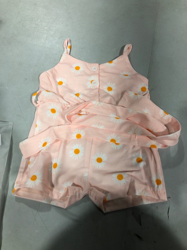 Photo 1 of 0-12 BABY ROMPER PINK FLOWERS