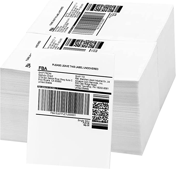 Photo 1 of Methdic 4x6 Fan-Fold Thermal Direct Shipping Labels 2000 Labels - Commercial Grade