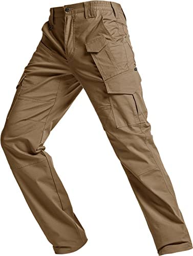 Photo 1 of CQR Men's Flex Ripstop Tactical Pants, Water Resistant Stretch Cargo Pants, Lightweight EDC Hiking Work Pants SIZE 32W/32L