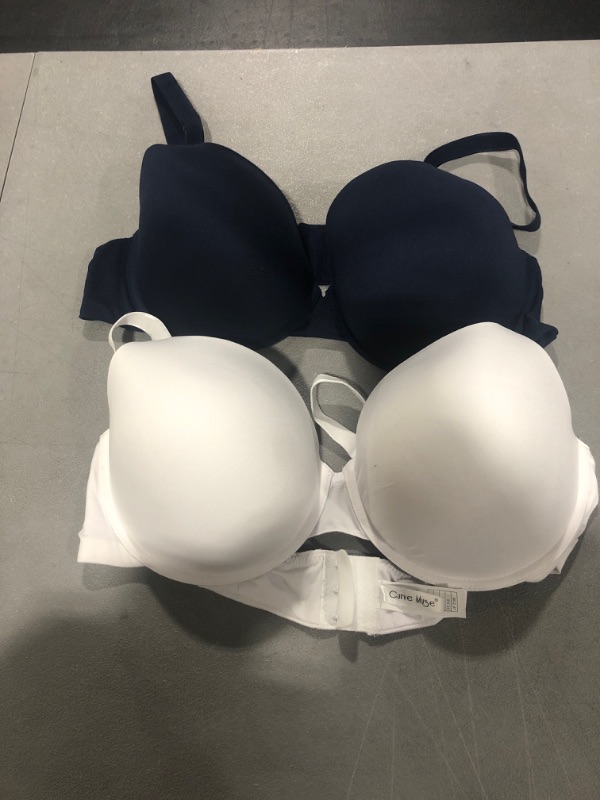 Photo 1 of CURVE MUSE FULL CU P PUSH UP  BRAS PK OF 2 - SIZE 46C WHITE & NAVY