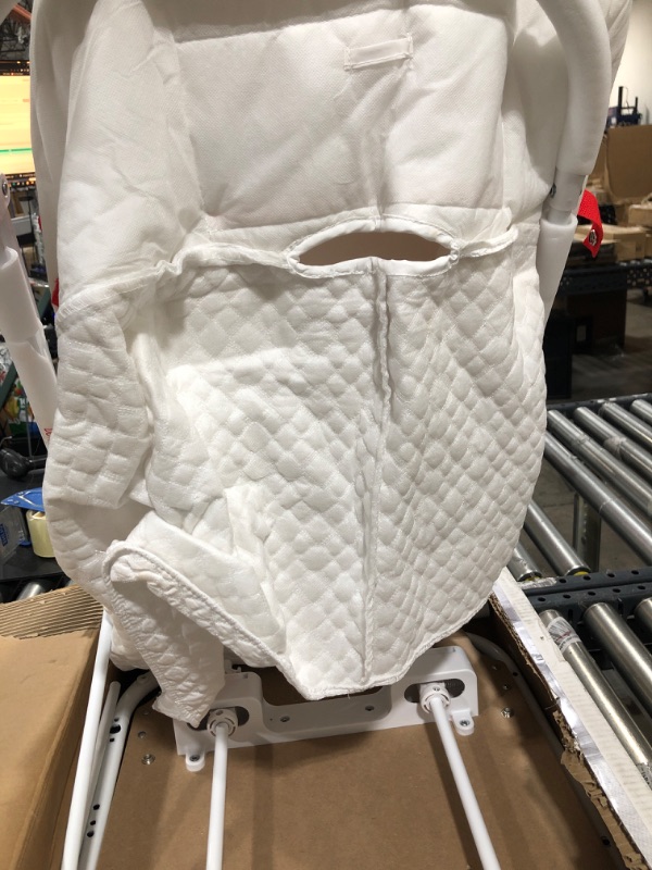 Photo 5 of Delta Children Silent Auto Gliding Elite Bassinet, Odyssey, One Size Bassinet White