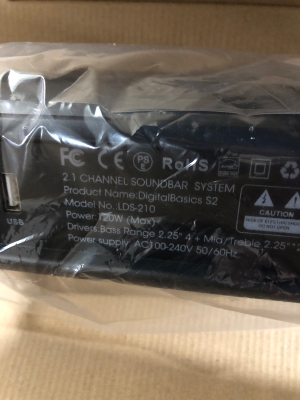 Photo 1 of Chaowei TV Speaker 37 Inch-Soundbar for TV with Builtin 4 Subwoofers,2.1 Sound Channel and Bluetooth,HDMI-ARC,Optical,AUX,USB,Coaxial Cable Connectivity via Remote Control
Item Dimensions	3.15 x 2.75 x 37 inches