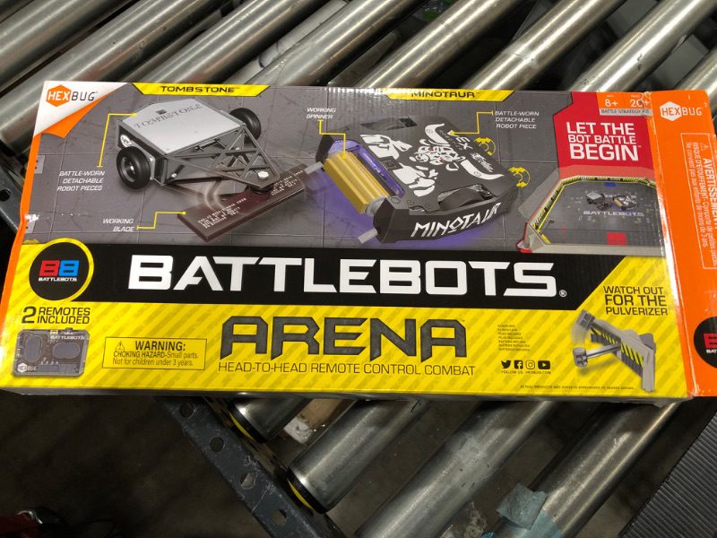 Photo 1 of HEXBUG BattleBots Arena Minotaur & Tombstone - Battle Bot with Arena Game Board and Accessories - Remote Controlled Toy for Kids - Batteries Included with Hex Bug Robot Set
