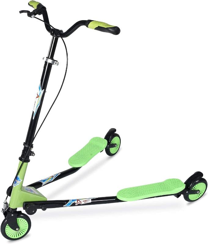 Photo 1 of AODI Swing Wiggle Scooter, 3 Wheels Drifting Scooter with Adjustable Height/Folding Kick Scooter for Kids and Adults Age 6+
