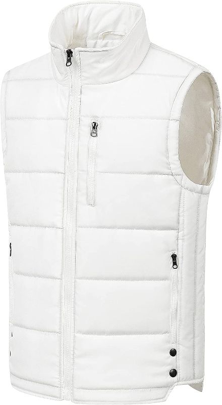 Photo 1 of Chrisuno Men's Lightweight Winter Puffer Ski Vest Jacket Packable Outerwear M
